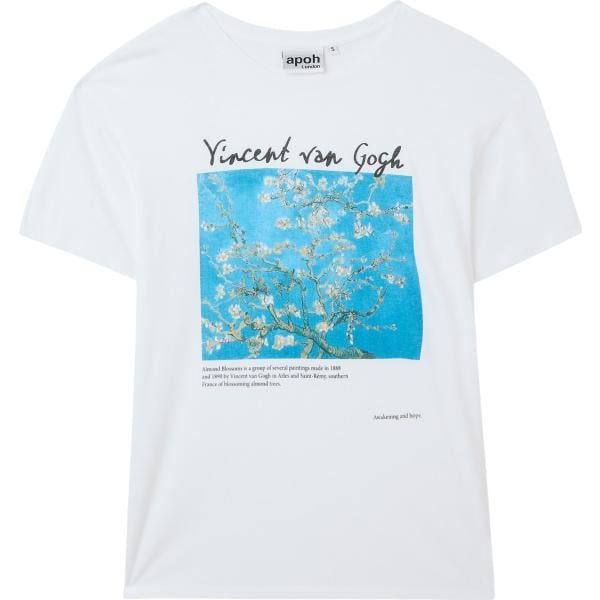 t-shirt Terranova bianco con stampe