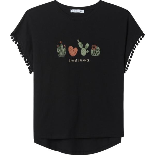 t-shirt Terranova nero con stampe
