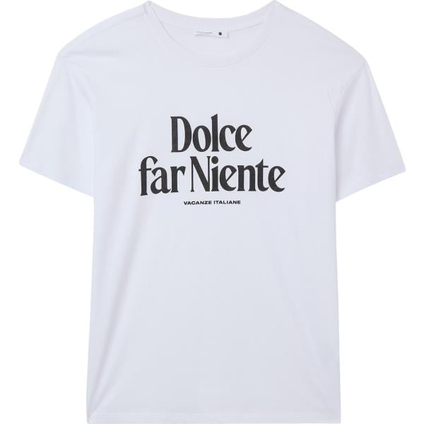 t-shirt Terranova bianco con stampe