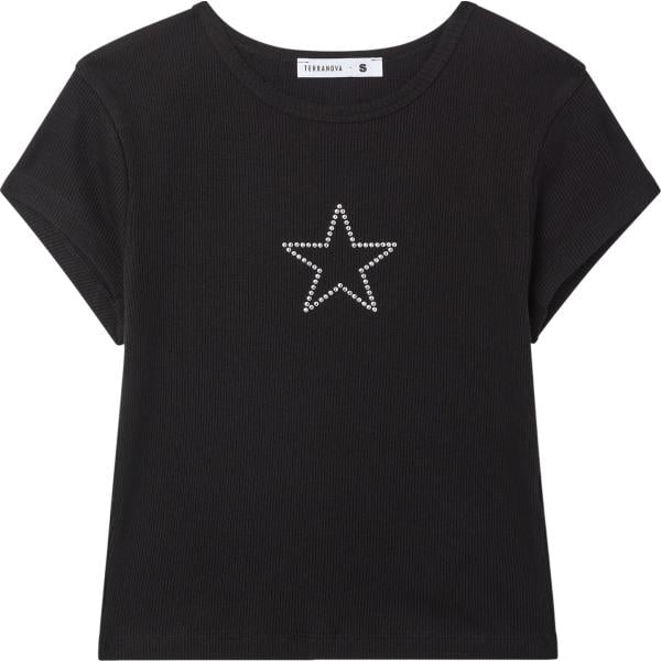 t-shirt Terranova nero