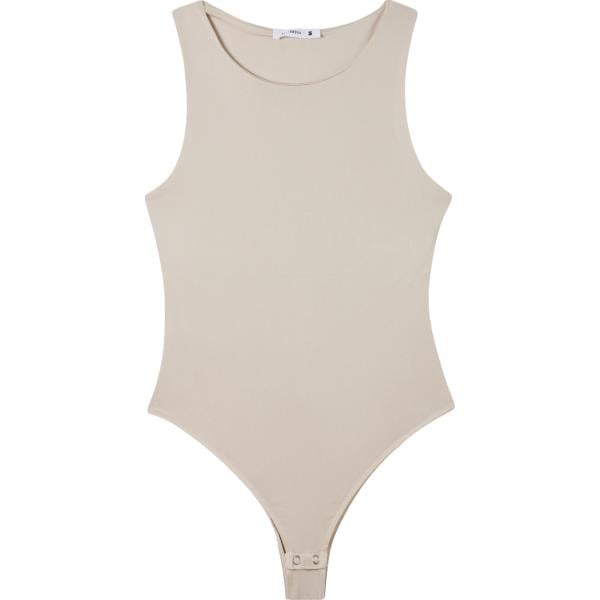 body Terranova grigio tinta unita