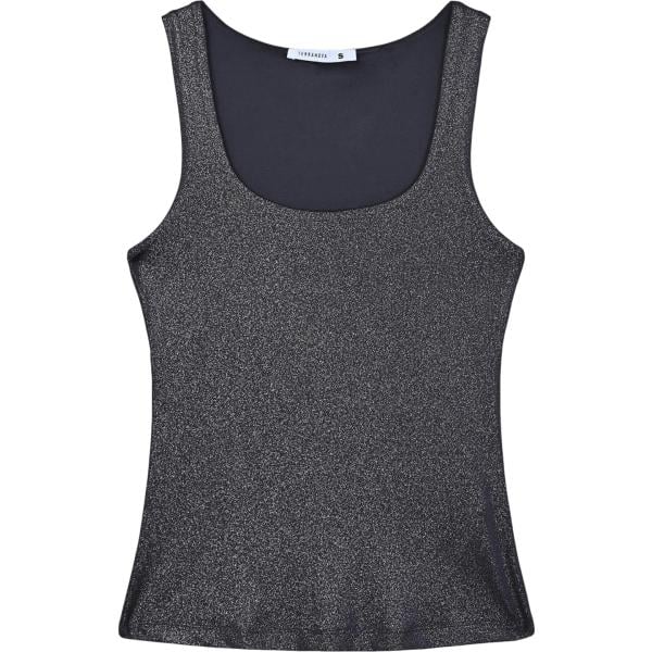 top Terranova grigio tinta unita