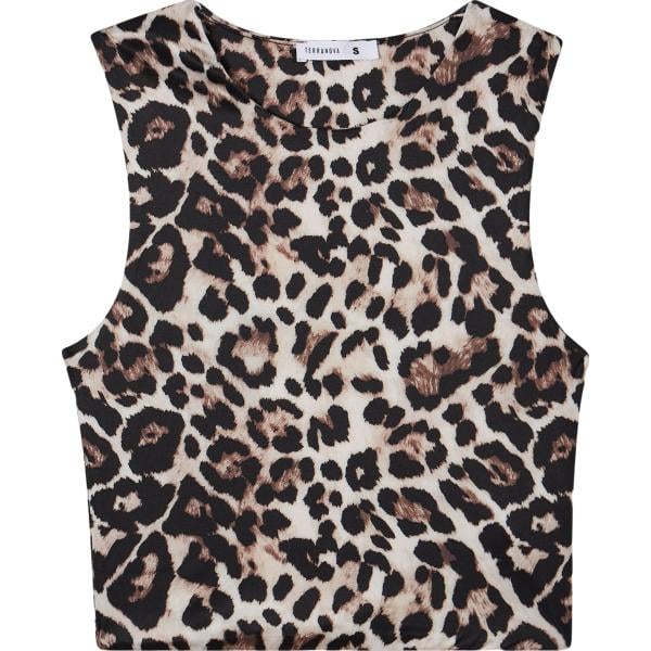 top Terranova multicolore animalier