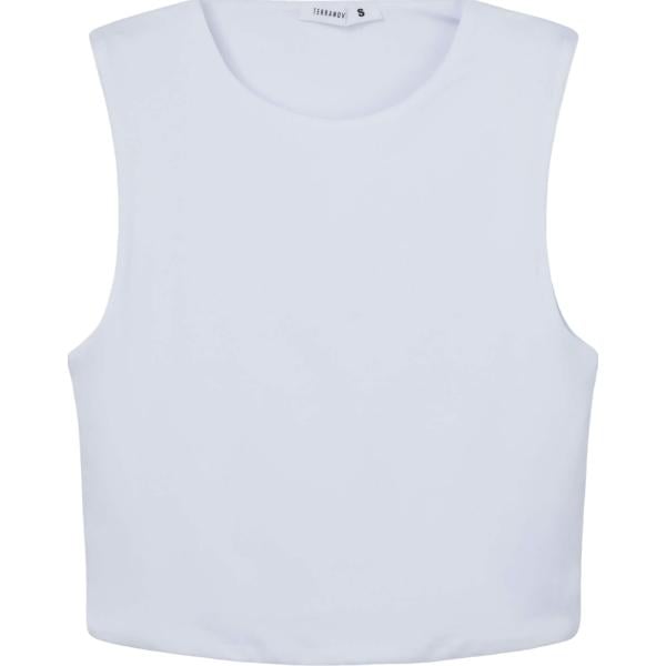 top Terranova bianco tinta unita