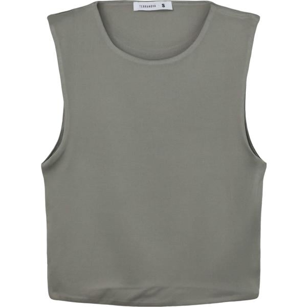 top Terranova grigio tinta unita