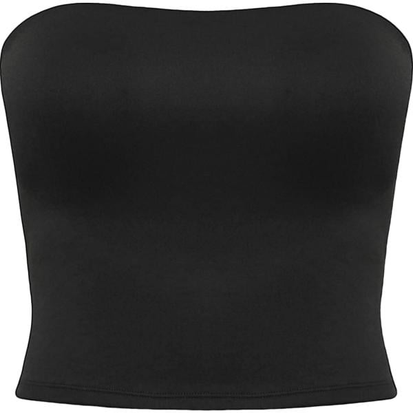 top Terranova nero tinta unita