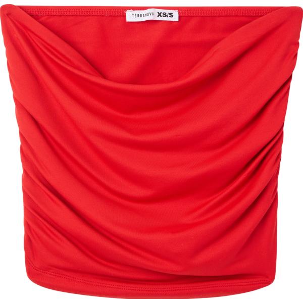 top Terranova rosso tinta unita