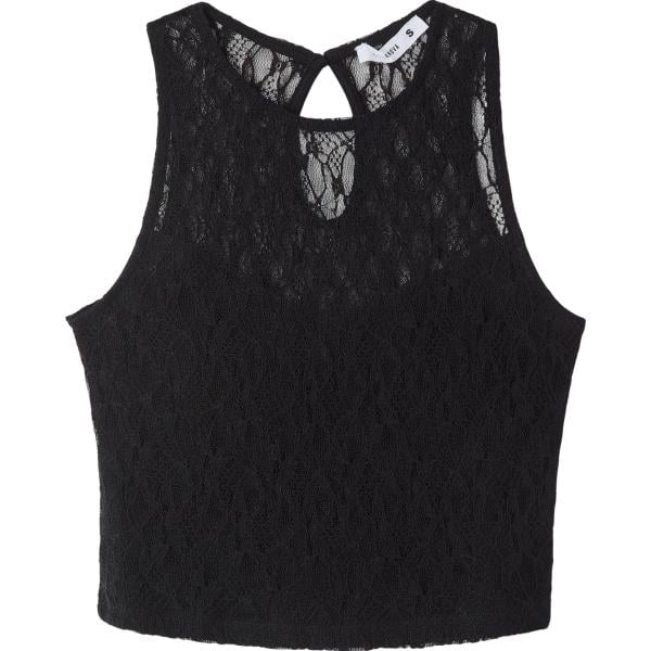 top Terranova nero tinta unita