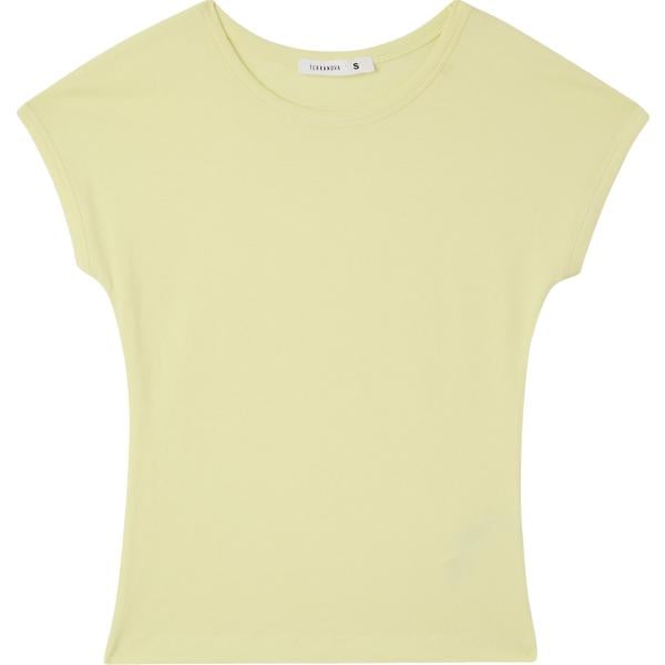 t-shirt Terranova marrone tinta unita