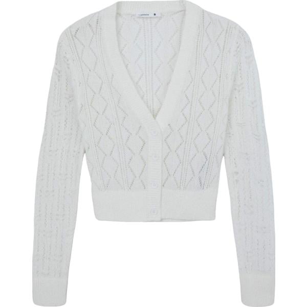 cardigans Terranova bianco tinta unita