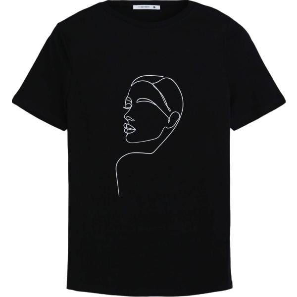 t-shirt Terranova nero con stampe
