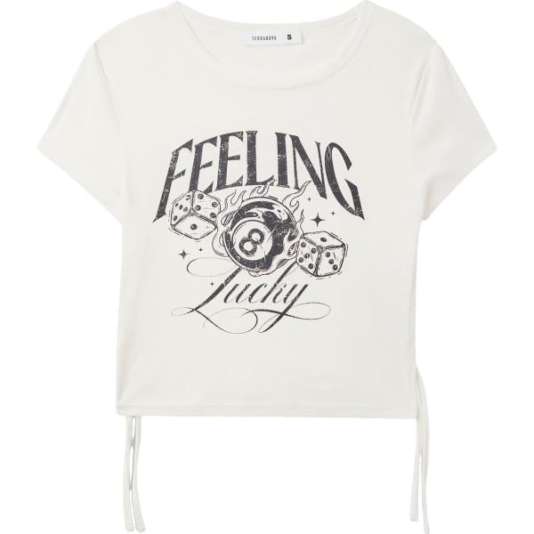 t-shirt Terranova bianco con stampe