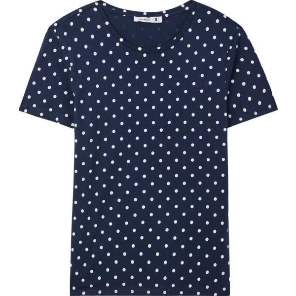 t-shirt Terranova blu a pois