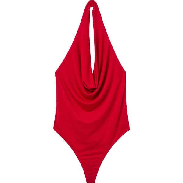 body Terranova rosso tinta unita