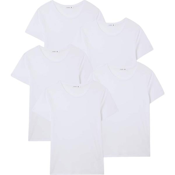 t-shirt Terranova bianco tinta unita