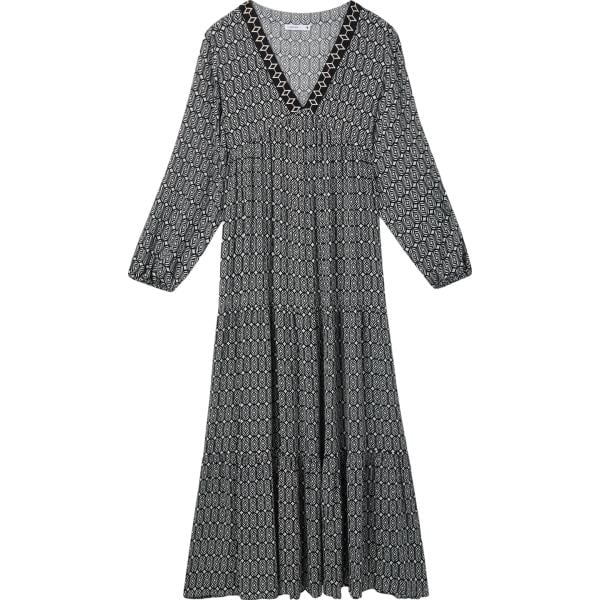 vestiti lunghi Terranova grigio geometrica