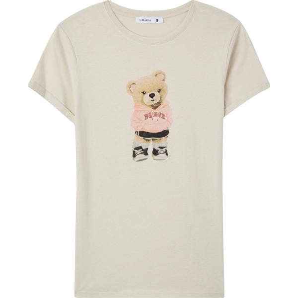 t-shirt Terranova bianco con stampe