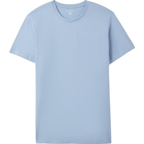 t-shirt Terranova blu tinta unita
