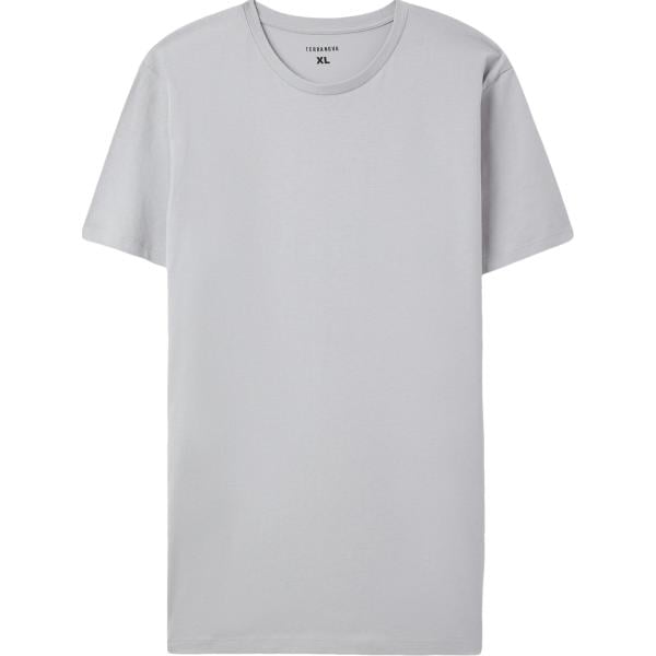 t-shirt Terranova grigio tinta unita
