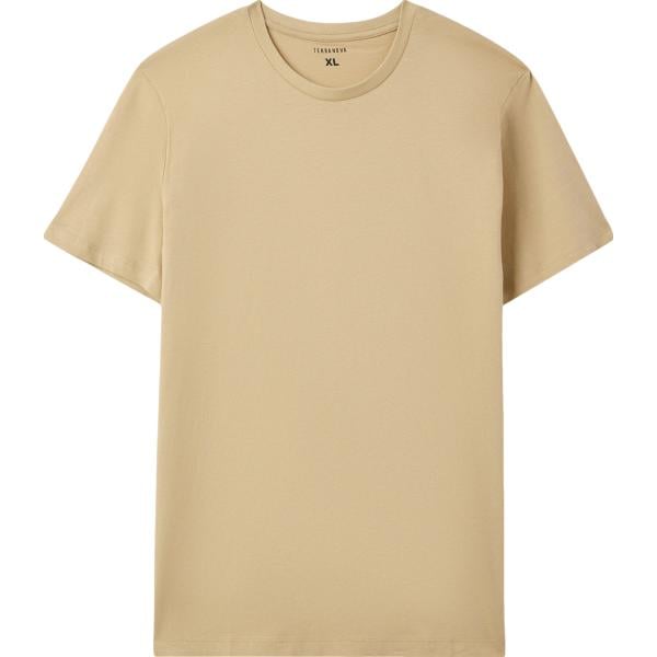 t-shirt Terranova marrone tinta unita