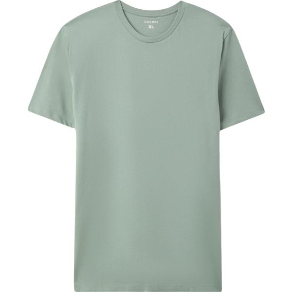 t-shirt Terranova verde tinta unita