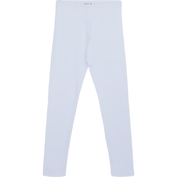 Leggings da donna in bianco neve lungo in cotone Terranova