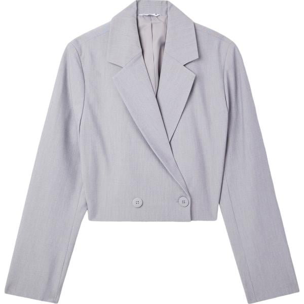 blazer Terranova grigio tinta unita