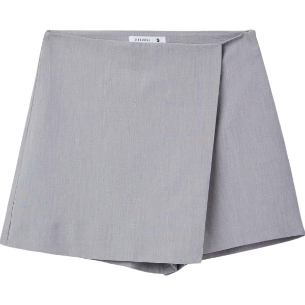 minigonne Terranova grigio tinta unita