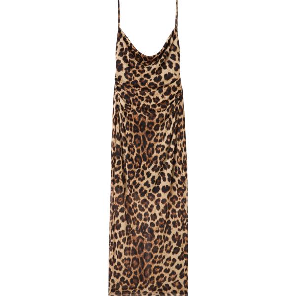 vestiti lunghi Terranova marrone animalier
