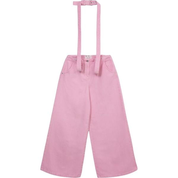 jeans a zampa Terranova rosa tinta unita