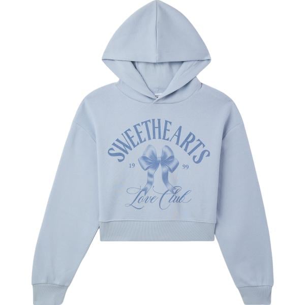 felpe con cappuccio Terranova blu con stampe