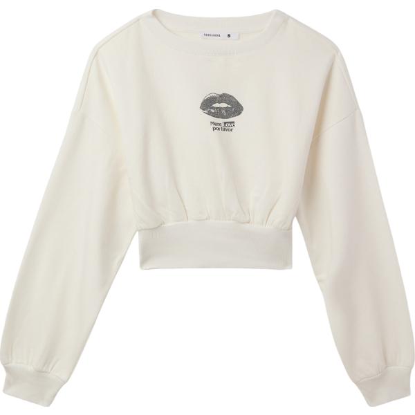 felpe Terranova bianco con stampe