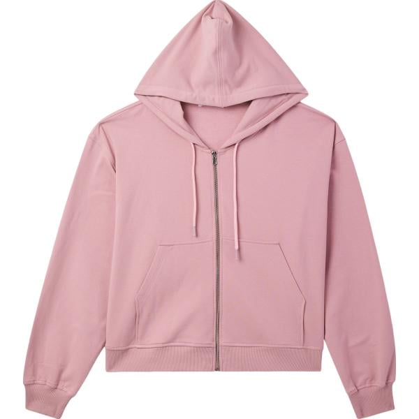 felpe con cappuccio Terranova rosa tinta unita