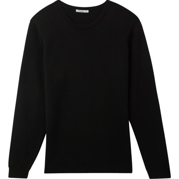 maglieria Terranova nero tinta unita