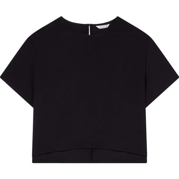 t-shirt Terranova nero tinta unita