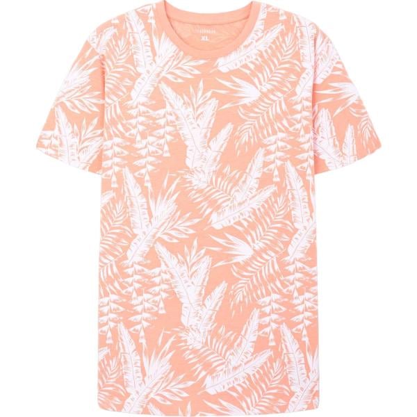 t-shirt Terranova arancione con stampe