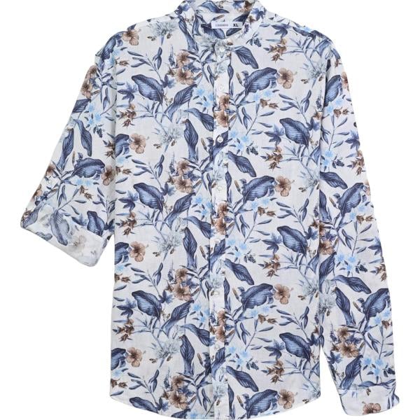 camicie Terranova bianco a fiori