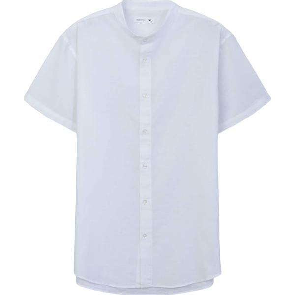 camicie a manica corta Terranova bianco tinta unita