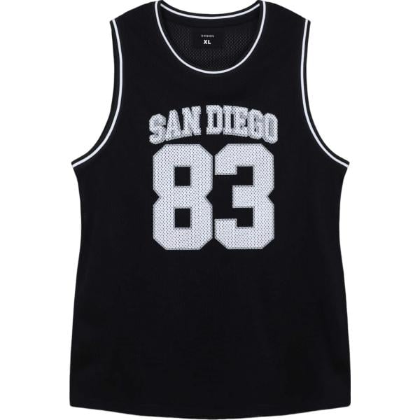 t-shirt sportive Terranova nero con stampe