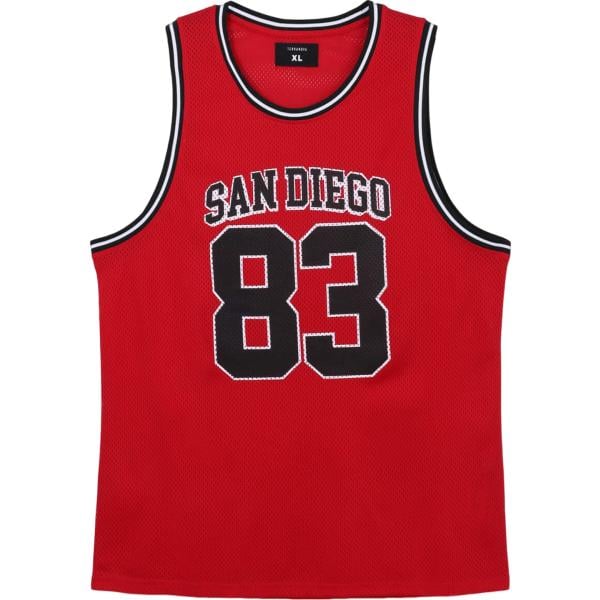 t-shirt sportive Terranova rosso con stampe