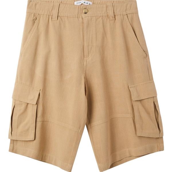 pantaloni corti Terranova marrone tinta unita