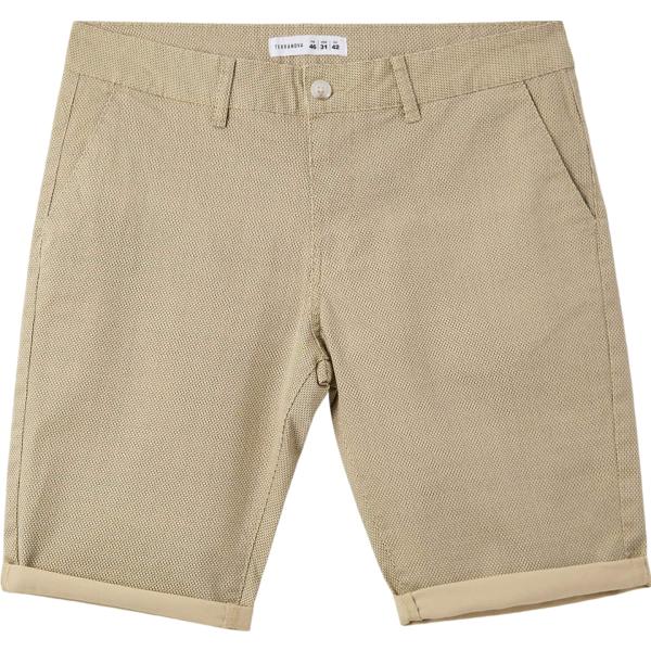 pantaloni corti Terranova marrone geometrica