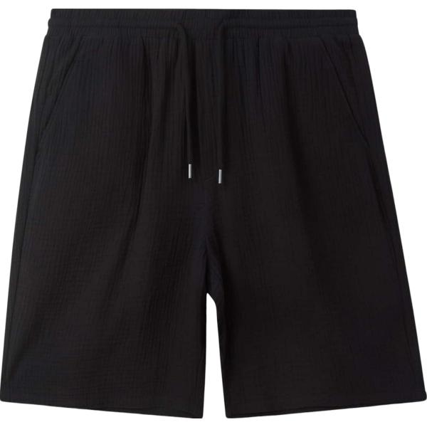 pantaloni corti Terranova nero tinta unita