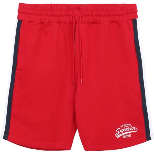 pantaloncini sportivi Terranova rosso con stampe