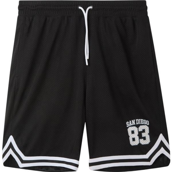 pantaloncini sportivi Terranova nero con stampe