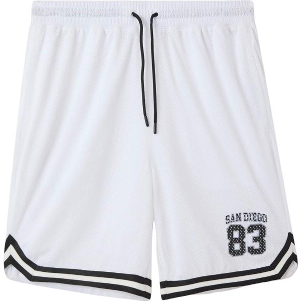 pantaloncini sportivi Terranova bianco con stampe