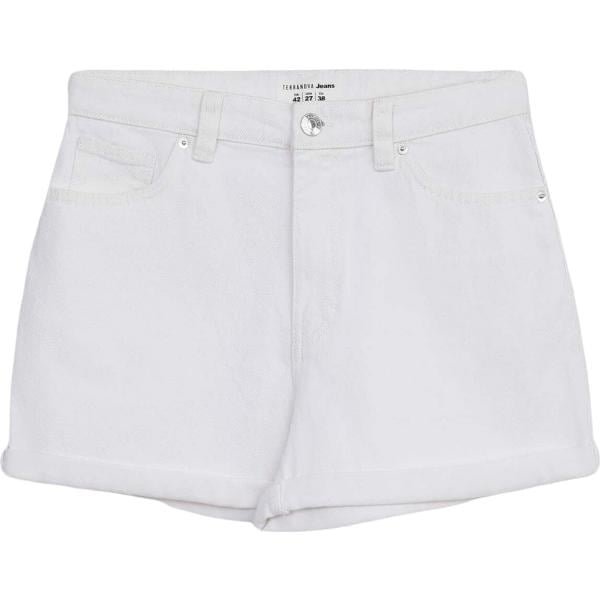 shorts Terranova bianco tinta unita