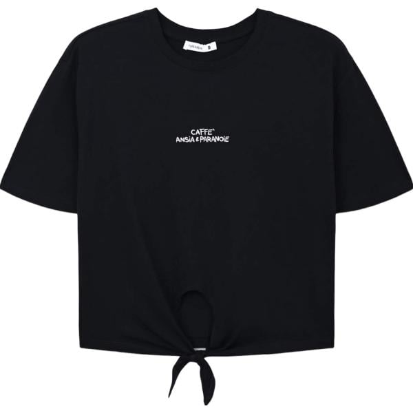 t-shirt Terranova nero con stampe