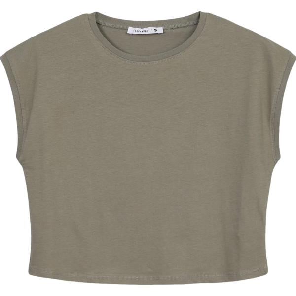 t-shirt Terranova marrone tinta unita