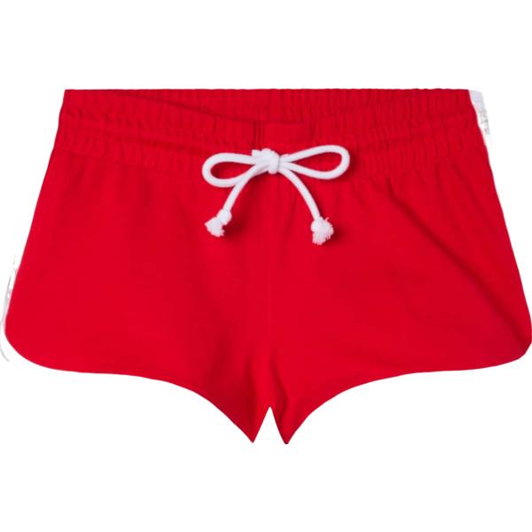 Pantaloncini sportivi da donna in rosso classico con coulisse in cotone Terranova